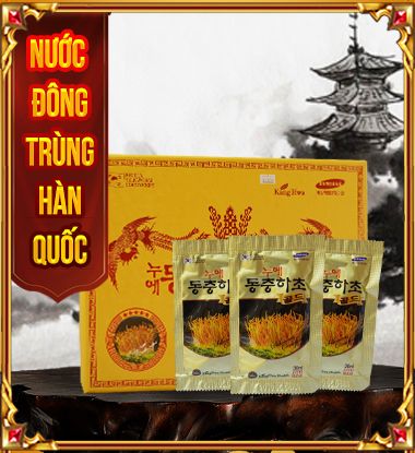 Nước đông trùng hạ thảo dạng chai, gói tiện lợi, hấp thụ tốt