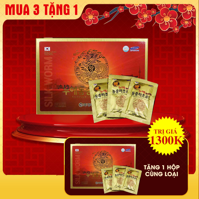 Nước đông trùng hạ thảo cao cấp 60 gói Gold King Kangwa Hàn Quốc D241
