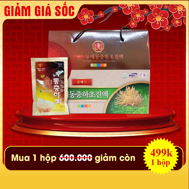 Nước ép tinh chất đông trùng hạ thảo dạng túi D021