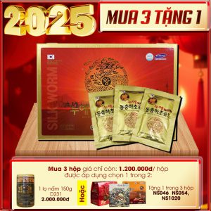 Nước đông trùng hạ thảo cao cấp 60 gói Gold King Kangwa Hàn Quốc D241